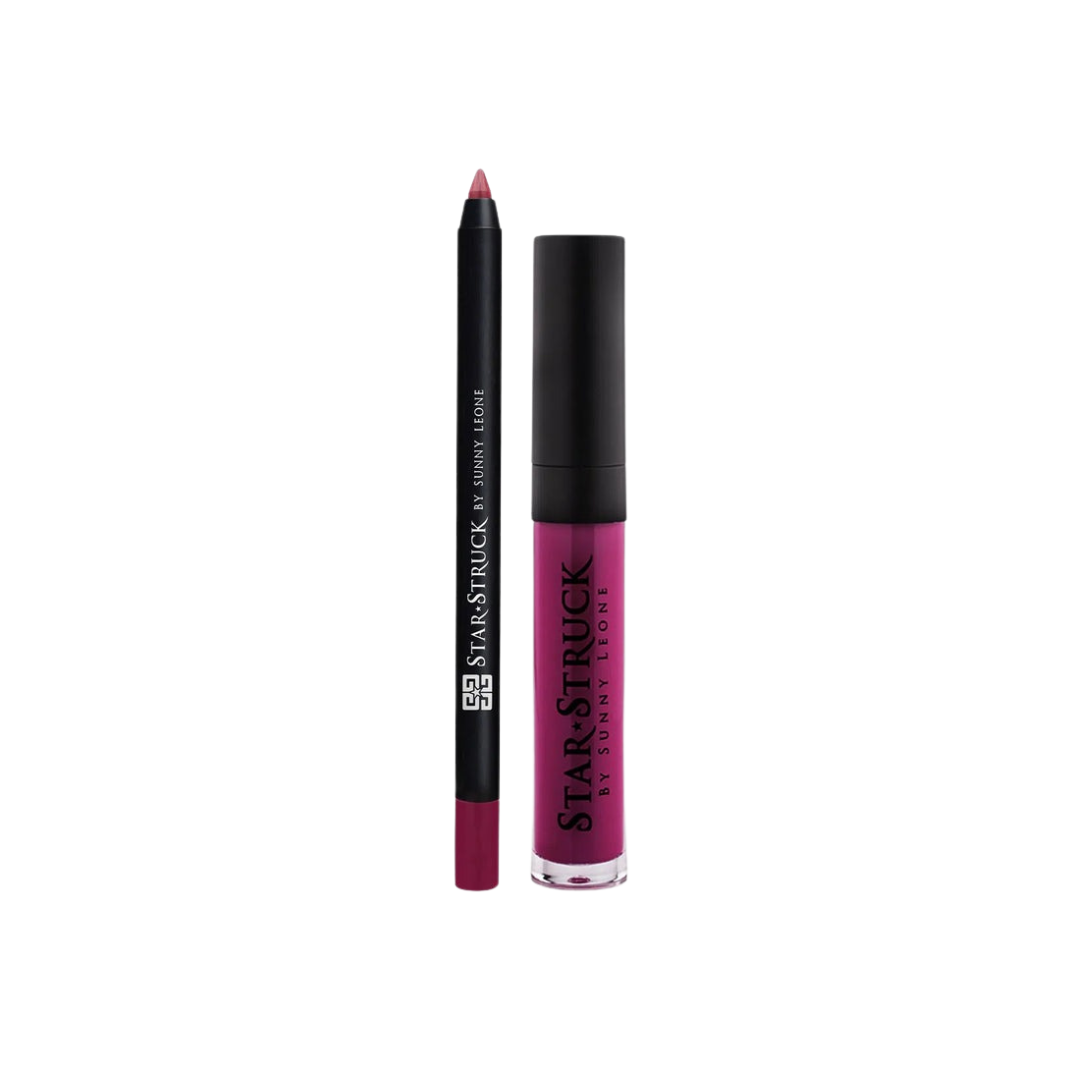 2Pc lip kit (Long Wear Lip Liner + Hi-Shine lip gloss)